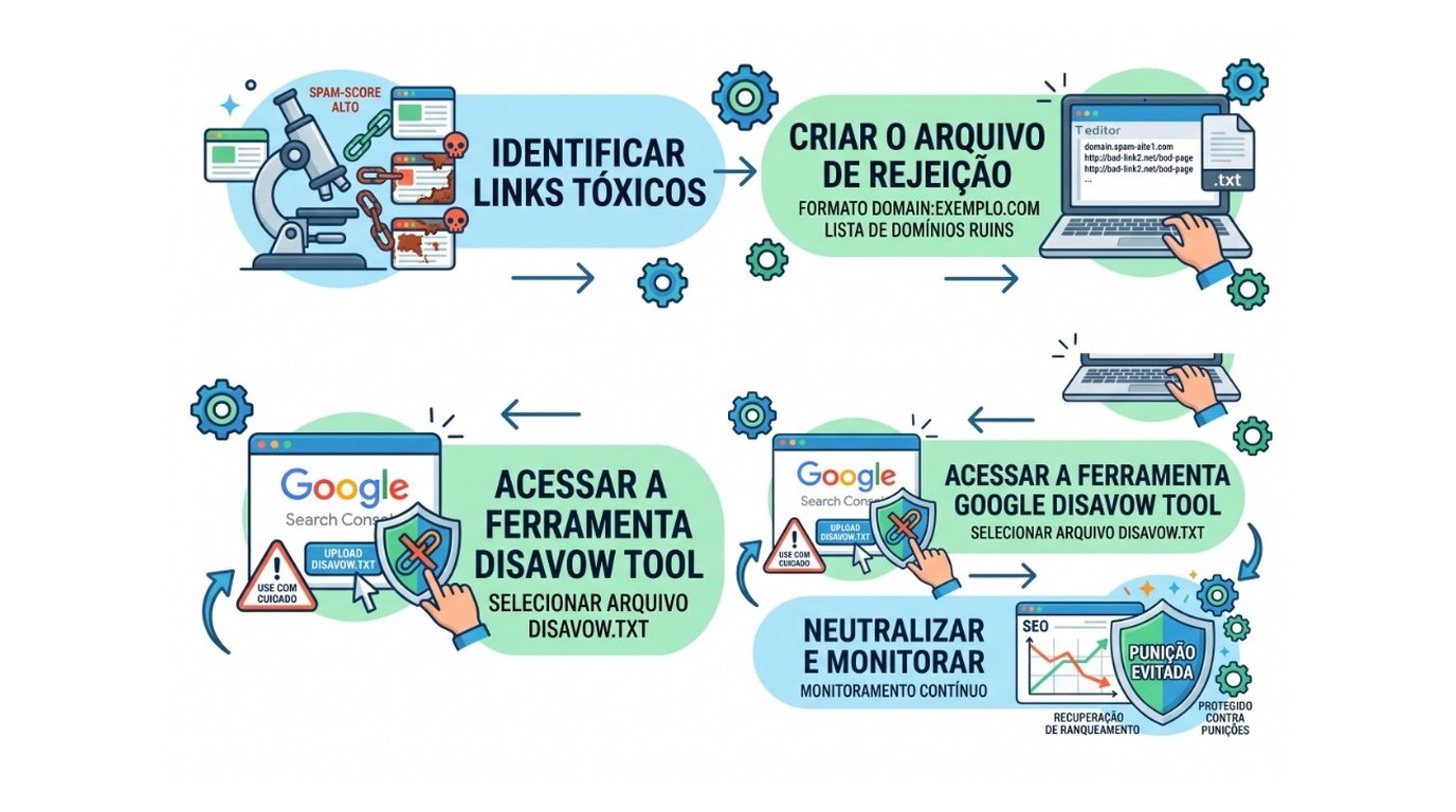 Como pedir ao Google para rejeitar backlinks ruins (Disavow)